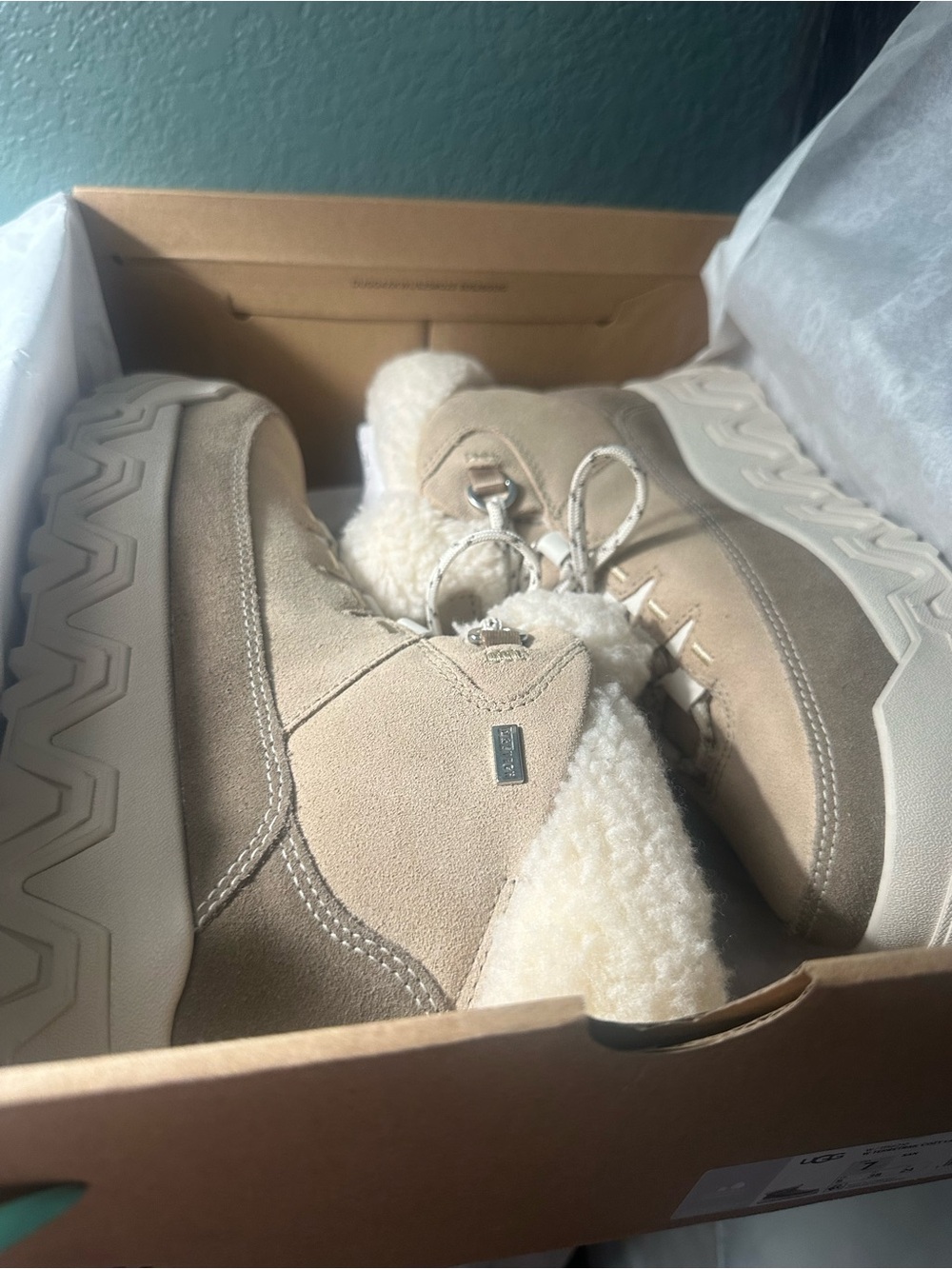 UGG Sand Terrettrail Cozy Lace Boot